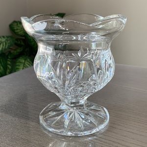Party Lite Crystal Dish 24% Crystal EUC